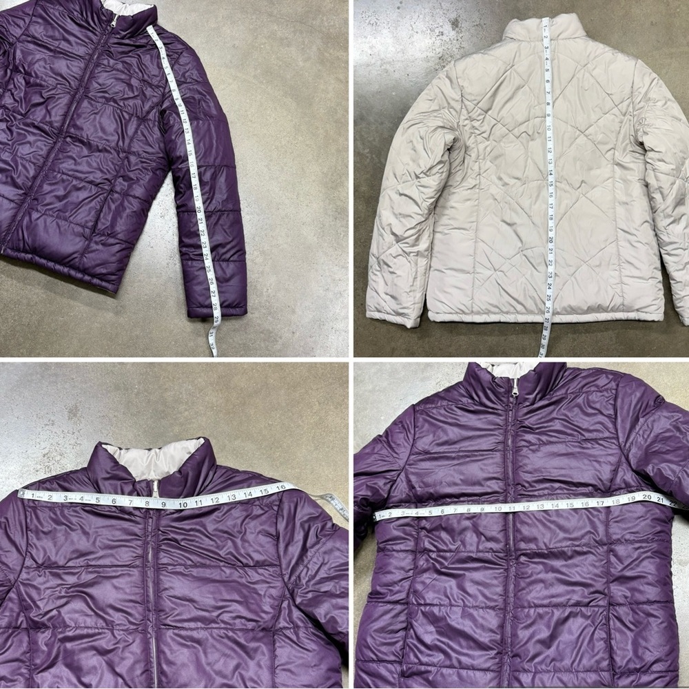 Faded Glory Reversible Puffer Jacket Y2K Quilted Streetwear - Picture 7 of 7